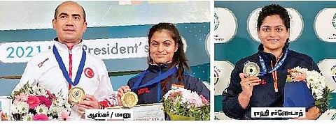 ஐஎஸ்எஸ்எஃப் துப்பாக்கி சுடுதல்: 5 பதக்கங்களுடன் இந்தியா நிறைவு