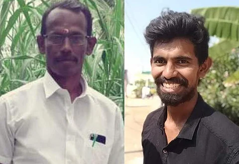 தந்தை கிருஷ்ணமூர்த்தி | உயிரிழந்த மகன் அஜீத்குமார்.