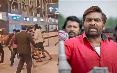 விமான நிலையத்தில் விஜய் சேதுபதியை தாக்க முயற்சி - வைரலாகும் விடியோ
