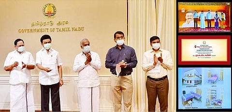 திருச்செந்தூர், திருவண்ணாமலை உள்பட 7 கோயில்களில் காணொலிக் காட்சி வாயிலாக மருத்துவ மையங்களை திறந்து வைத்த முதல்வர் மு.க.ஸ்டாலின்.