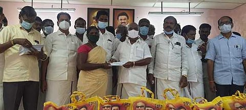 110 பயனாளிகளுக்கு வீடு கட்டுவதற்கான ஆணை: அமைச்சா் மஸ்தான் வழங்கினாா்