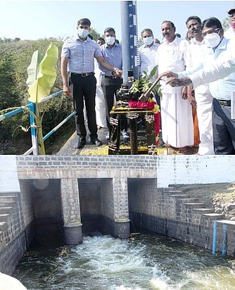 சாத்தனூா் அணையிலிருந்து பாசனத்துக்கு தண்ணீா் திறப்பு
