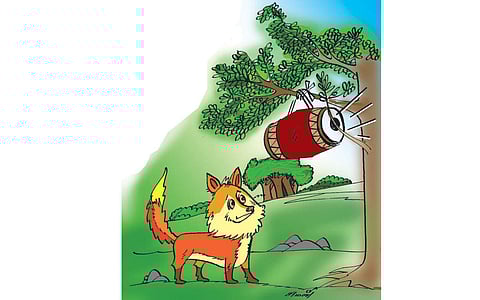 பேரொலிக்கு அஞ்சிய நரி!