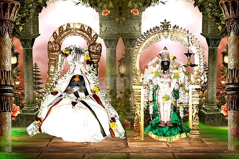 ஸ்ரீ சுகந்த பரிமளேசுவரர் - ஸ்ரீ பெரியநாயகி அம்பாள் (திருமணஞ்சேரி)