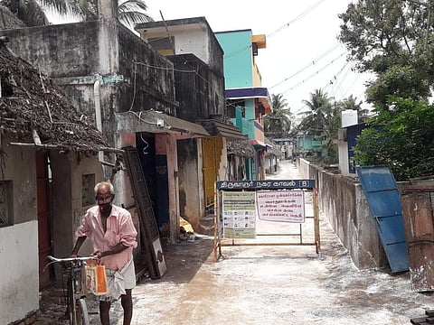 கூத்தாநல்லூரில் பாதுக்காக்கப்பட்ட பகுதி