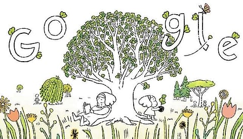 புவி நாள்: மரம் நடுதலை வலியுறுத்தும் கூகுளின் சிறப்பு கவன ஈர்ப்புச் சித்திரம்