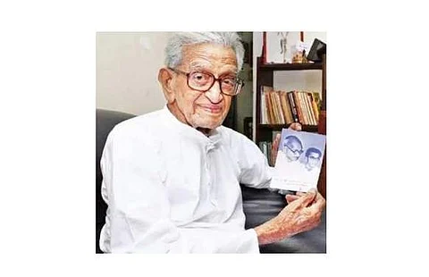 மகாத்மா காந்தியின் தனிச்செயலராக இருந்த வி.கல்யாணம் காலமானார்