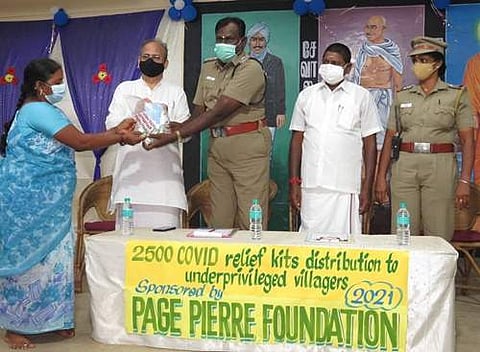 சேவாலயா சார்பில் 2500 பேருக்கு ரூ.13 லட்சம் மதிப்பிலான கரோனா பாதுகாப்பு உபகரணங்கள் வழங்கப்பட்டது.