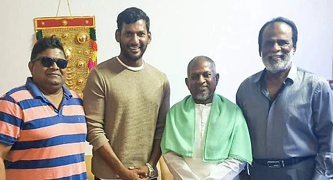 துப்பறிவாளன் 2 பட அறிவிப்பின்போது விஷால் வெளியிட்ட புகைப்படம்