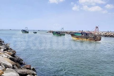 3 மாதங்களுக்குப் பின்னர் மீன்பிடிப்புக்காக கடலுக்குச் சென்ற நாகை மீனவர்கள்