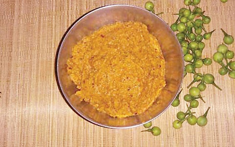 சுண்டைக்காய் துவையல்