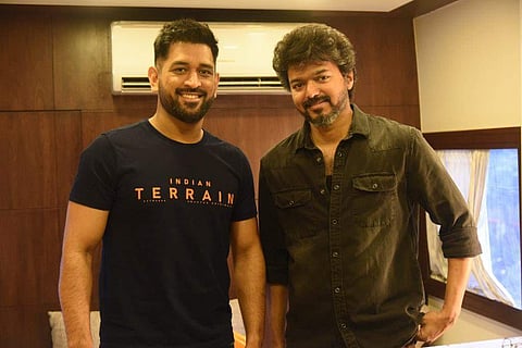தோனியுடன் நடிகர் விஜய் சந்திப்பு