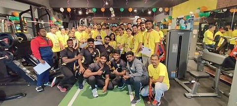 சென்னை முகப்பேரில் தனியார் உடற்பயிற்சிக் கூடம் சார்பில் சுதந்திர தினவிழா