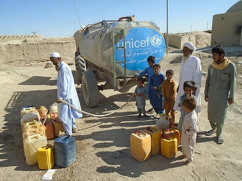 ஆப்கானிஸ்தானில் யுனிசெஃப் சார்பில் குடிநீர் வழங்கல்