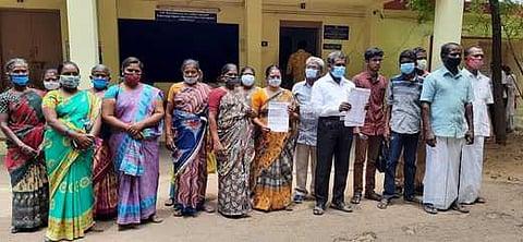 போலி பட்டாவை ரத்து செய்யக் கோரி முற்றுகை