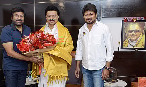 முதல்வர் மு.க.ஸ்டாலினுடன் நடிகர் சிரஞ்சீவி சந்திப்பு