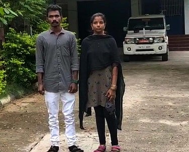 டிஎஸ்பி அலுவலகத்தில் காதல் ஜோடி தஞ்சம்