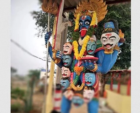 தெலங்கானா காளி கோயிலில் மனித தலை: உடலைத்தேடும் காவல் துறை
