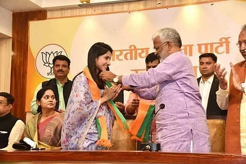 கடந்த நவம்பர் மாதம் பாஜகவில் இணைந்த அதிதி சிங்