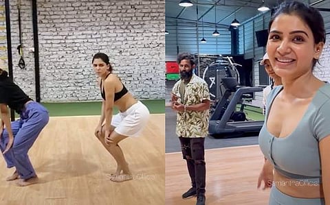 சமந்தா ஓ சொல்றியா பாடலுக்கு இப்படிதான் தயாரானாராம்: அவரே வெளியிட்ட விடியோ