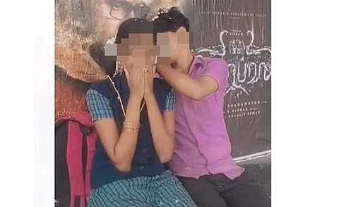 பள்ளி மாணவிக்கு தாலி கட்டிய மாணவன்: சமூக வலைதளங்களில் விடியோ வைரல்!