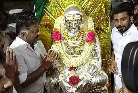 முத்துராமலிங்கத் தேவருக்கு வெள்ளி கவசம்: ஓபிஎஸ்