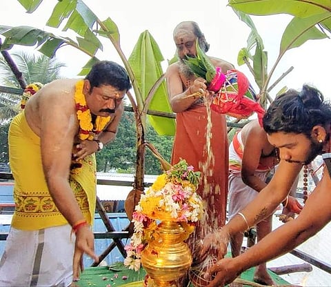 கோவை: மணியகாரம்பாளையம் காலபைரவர் கோயிலில் மகா கும்பாபிஷேக விழா