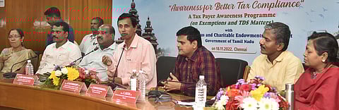 கணக்கு தாக்கல் செய்யாவிட்டால் கோயில்களுக்கு வரிவிலக்கு கிடைக்காது: வருமான வரி தலைமை ஆணையா்