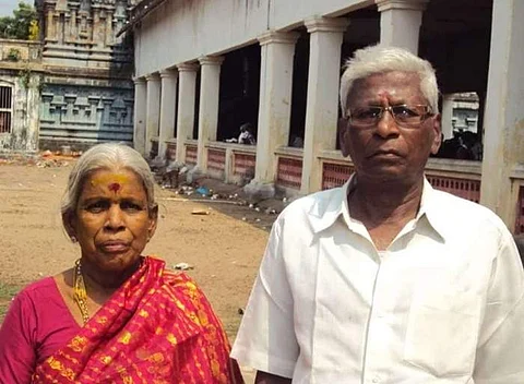 இறப்பிலும் இணைப் பிரியாத வயதான தம்பதி ஏ. கிருஷ்ணன்-சம்பூரணத்தம்மாள்