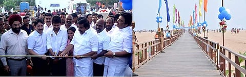 மெரீனா கடற்கரையில் மாற்றுத்திறனாளிகளுக்கான நிரந்தர நடைபாதை: உதயநிதி திறந்துவைத்தார்