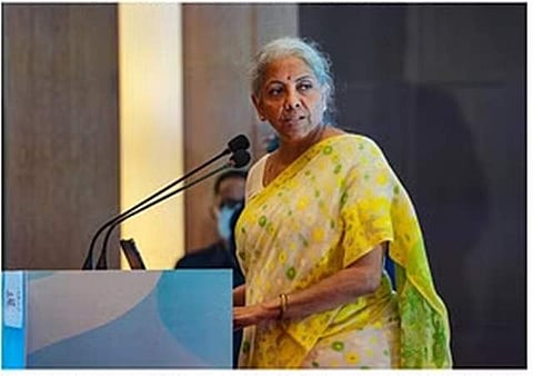 6-ஆவது கட்ட நிலக்கரி சுரங்க ஏல நடைமுறைகள் தொடக்க நிகழ்ச்சியில் பேசிய மத்திய நிதியமைச்சா் நிா்மலா சீதாராமன்.