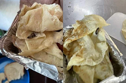 ரயிலில் வழங்கப்பட்ட ஆம்லெட்டில் கரப்பான் பூச்சி!