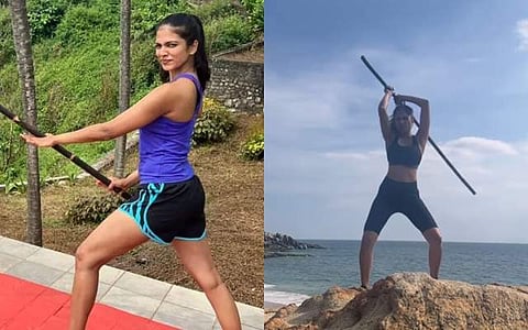 தங்கலான் படத்திற்காக கடுமையாக பயிற்சி செய்யும் மாளவிகா?