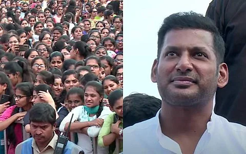 திருப்பதியில் ‘லத்தி’ புரமோஷன்!