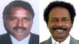 முன்னாள் நீதிபதி ராஜ இளங்கோ, வழக்குரைஞா் வி.கண்ணதாசன்.