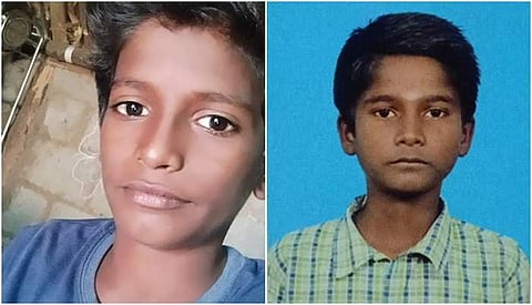 கிணற்றில் இறந்த நிலையில் மீட்கப்பட்ட அரசுப் பள்ளி மாணவர்கள் கோபி சந்த், நகுல்.