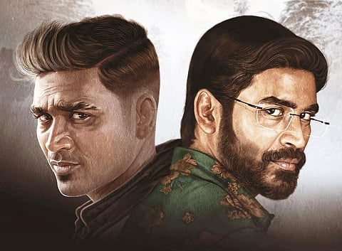 இரட்டை வேடங்களில் தனுஷ் ? 'நானே வருவேன்' பட புதிய போஸ்டர்