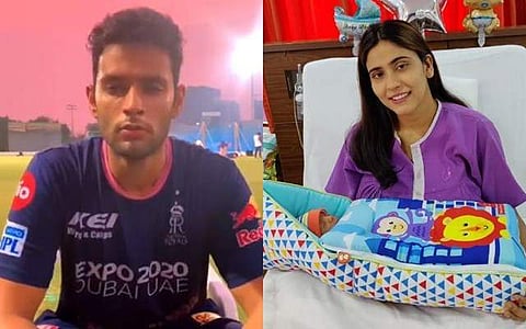 மகிழ்ச்சியில் ஷிவம் துபே / மனைவி