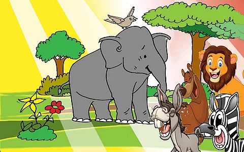 யானை- குருவி நட்பு!
