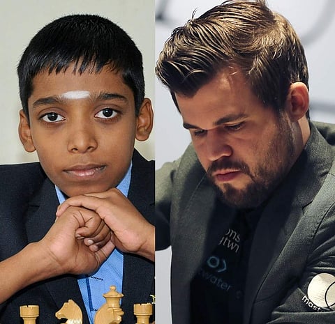 பிரக்ஞானந்தா - கார்ல்சன்