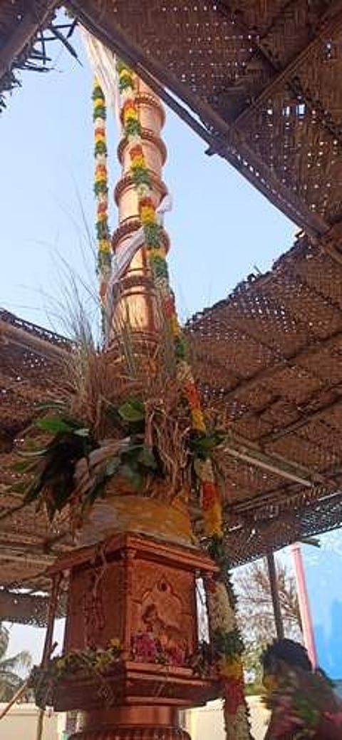 சூட்டுக்கோல் ஸ்ரீ ராமலிங்க சுவாமி கோயிலில் பங்குனி உத்திர திருவிழா கொடியேற்றம்.