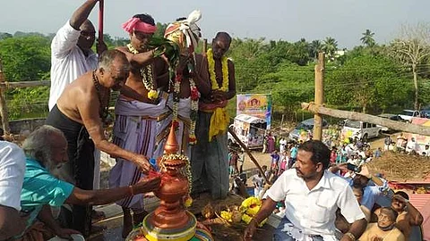 ஆந்தக்குடியில் அமைந்துள்ள ஸ்ரீ ஹரிஹரபுத்ர ஐயனார் ஆலய மஹா கும்பாபிஷேகம் .