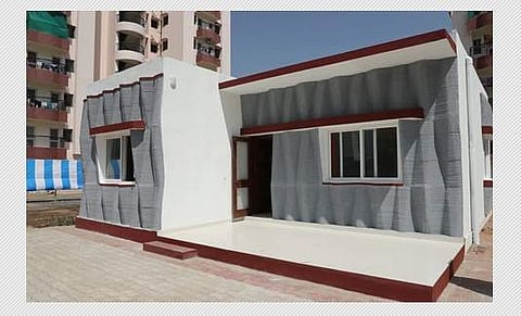 3டி தொழில்நுட்ப முறையைப் பயன்படுத்தி ராணுவ பொறியாளர்கள் கட்டி முடித்த வீடுகள்