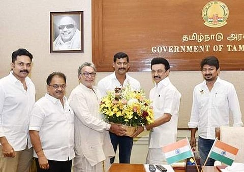 முதல்வரை சந்தித்த நடிகர் சங்கத்தின் புதிய நிர்வாகிகள்