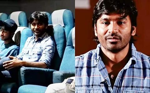 சமீபத்தில் வெளியான படத்தை திரையரங்கில் பார்த்து விமர்சித்த தனுஷ் : ''என்னால் பேச முடியல''