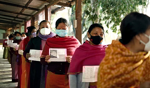 மணிப்பூரில் மாலை 5 மணி நிலவரப்படி 76.04% வாக்குகள் பதிவு