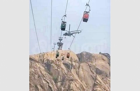 ஜாா்க்கண்டில் ரோப் காா்கள் மோதி விபத்து