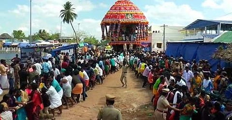 எட்டுக்குடி சுப்பிரமணிய சுவாமி கோயிலில் சித்ரா பௌர்ணமி பெருவிழா தேரோட்டம்