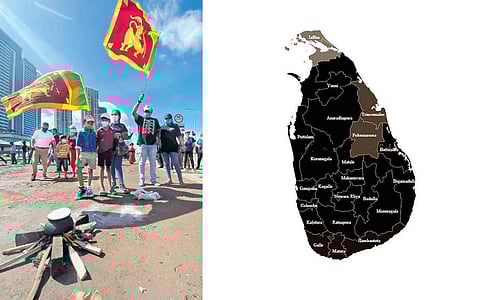 இலங்கை: போராட்டத்துக்கு மத்தியில் சிங்கள, தமிழ்ப் புத்தாண்டு கொண்டாட்டம்