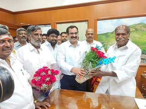 புதுவை புதிய தலைமை செயலர் ராஜுவ் வர்மா முதல்வருடன் சந்திப்பு